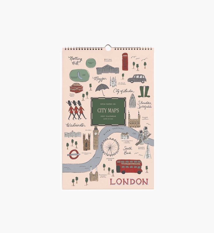 Rifle Paper Co. Travel Sketches Wall Calendar 2027