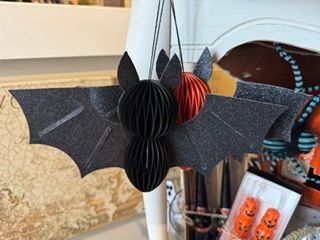 Accordion Bat Wings Down In Black