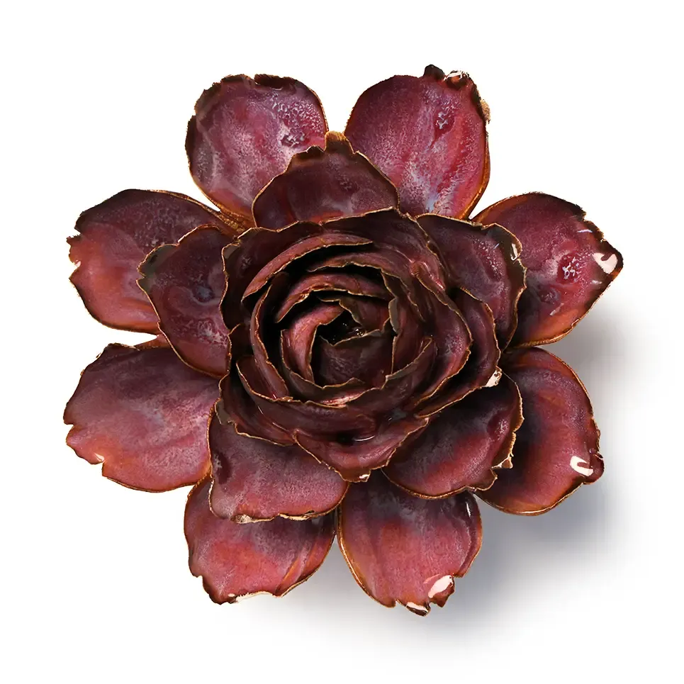 Ceramic Dewberry Camellia Flower