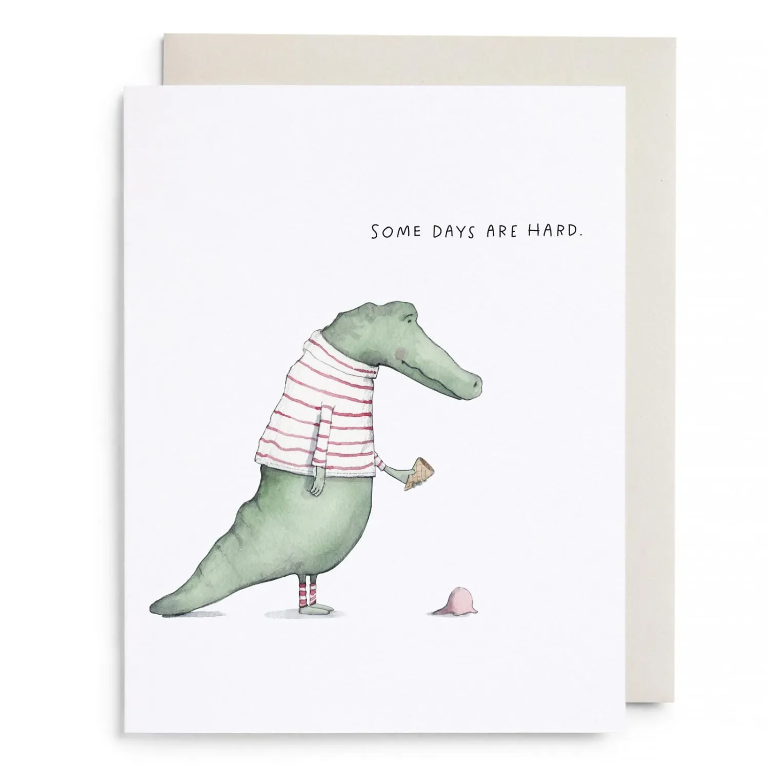 Card Alligator Hard Day