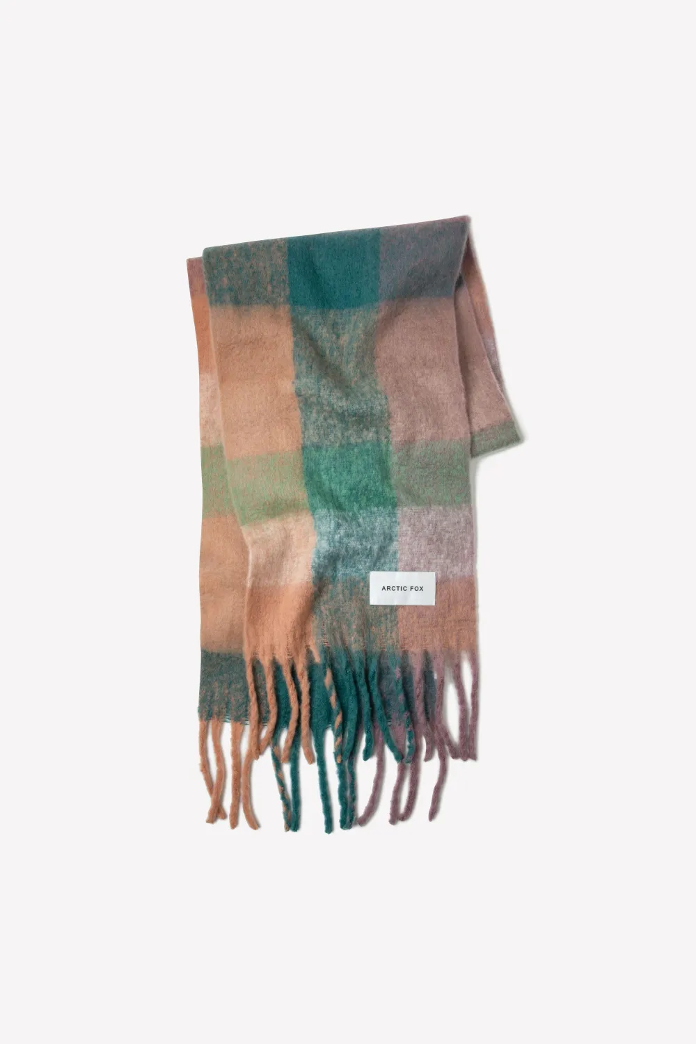 Arctic Fox &amp; Co. The Reykjavik Scarf In Purple/Lilac Check