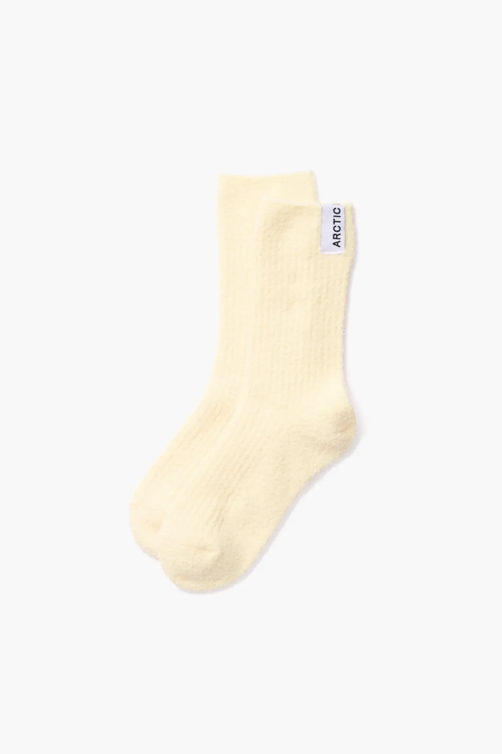 Arctic Fox &amp; Co. Womens One Size The Cosy Socks In Wax Paper Light Yellow