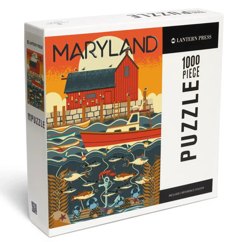 1000 Piece Puzzle Geometric Maryland