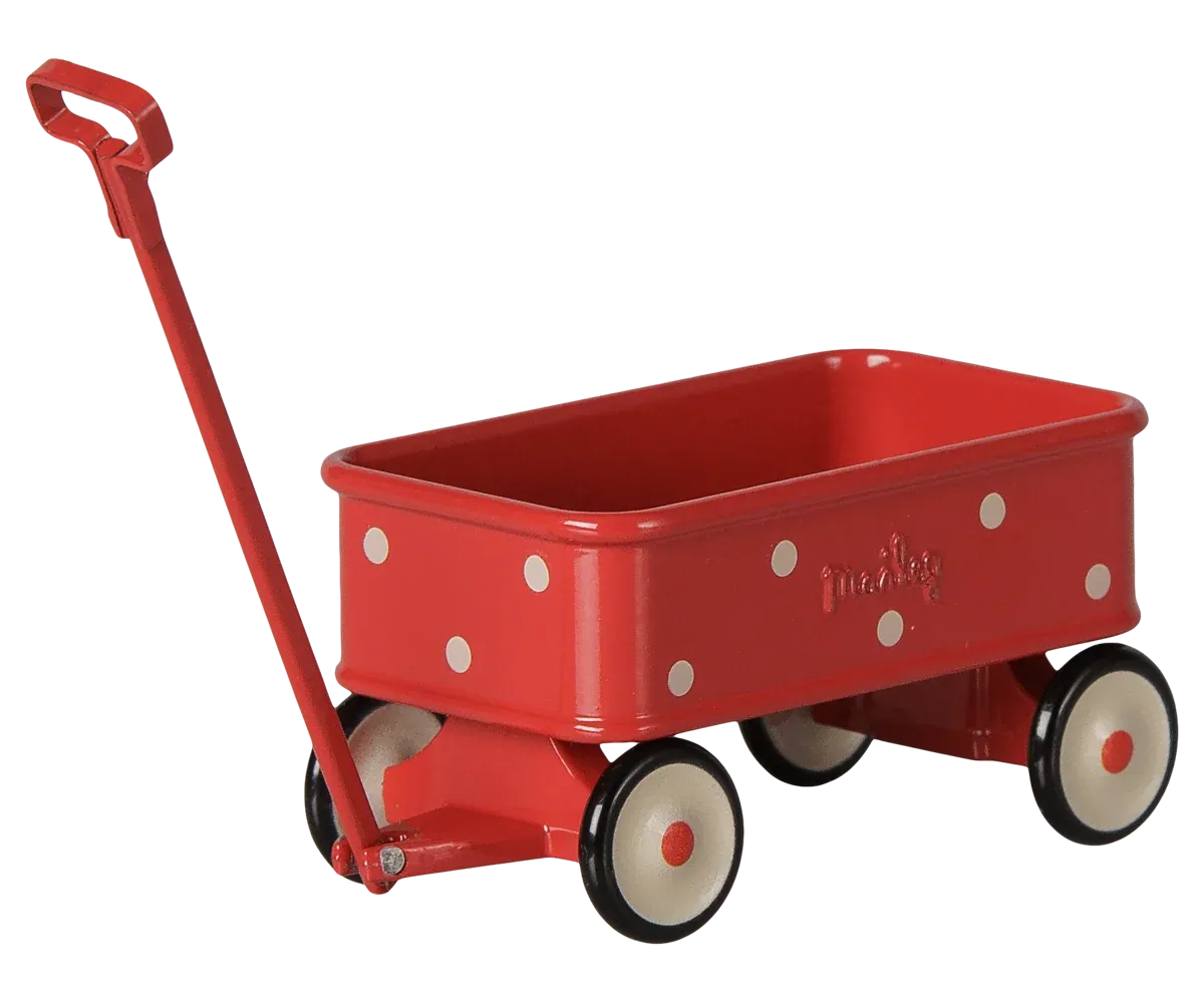 Maileg Mouse Wagon In Red