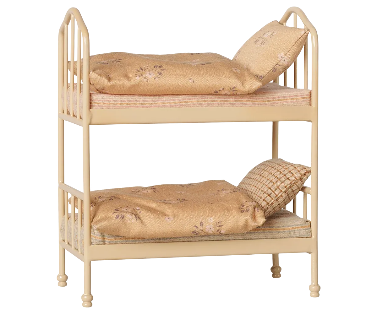 Maileg Mouse Bunk Bed In Wheat