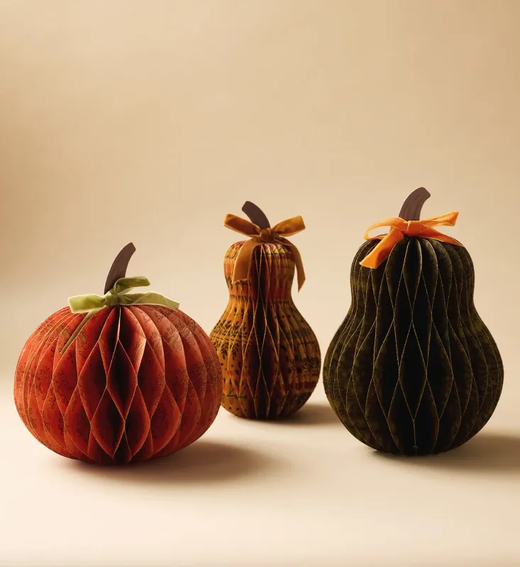 Rifle Paper Co. Harvest Honeycomb Gourd Set Of 3