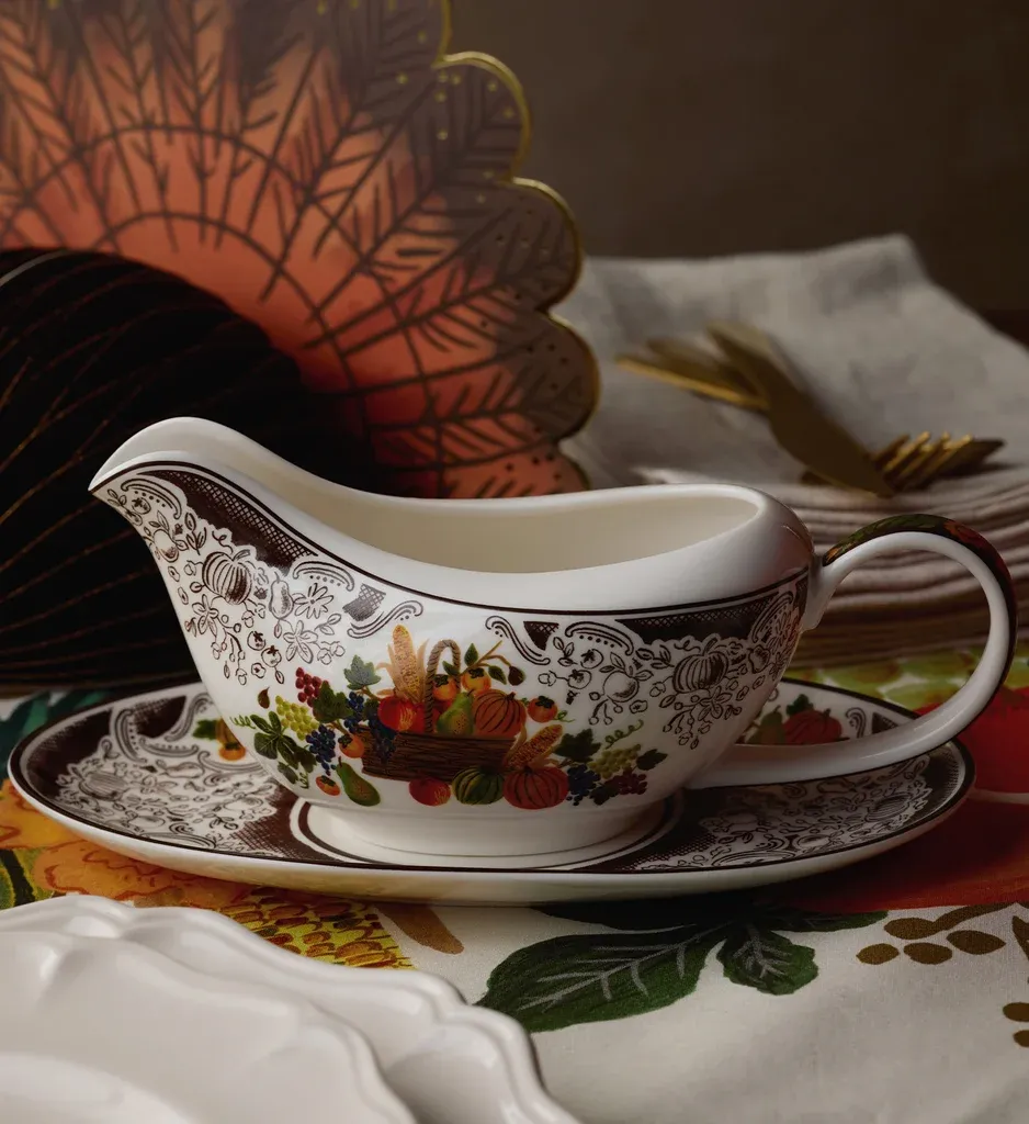 Rifle Paper Co. Harvest Porcelain Gravy Boat