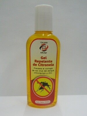 Gel Repelente de Citronela 250 ml.