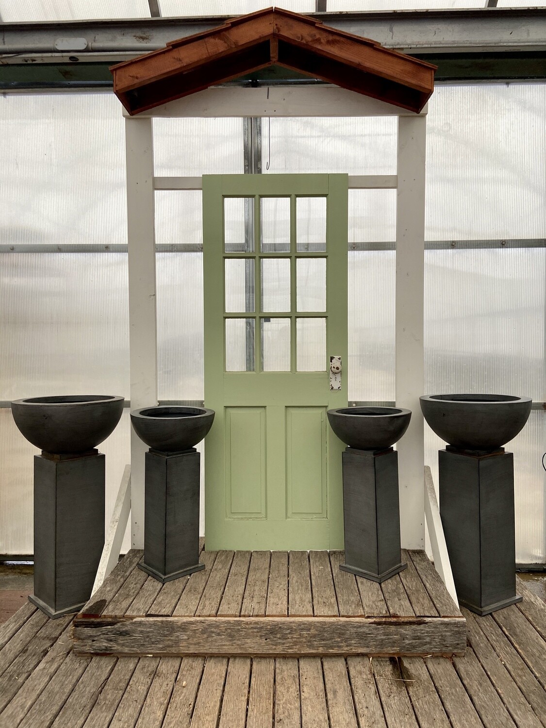 Zinc Tall Planter-SML Zinc Tall Planter-SML