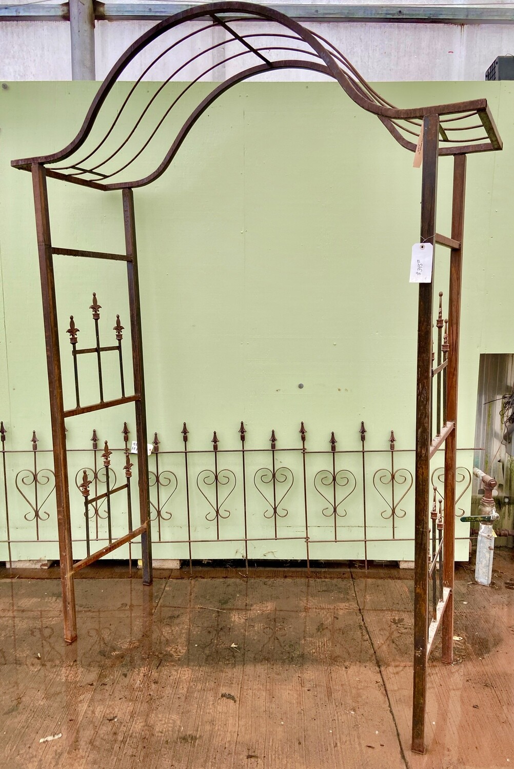 Japanese style Arbor with finials Japanese style Arbor with finials