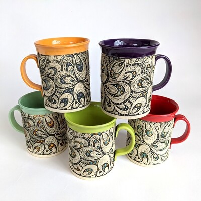 Fancy Mug Paisley Design