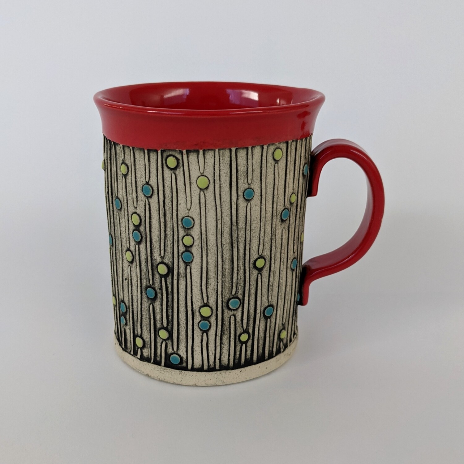 Fancy Mug Lines/Dots Design