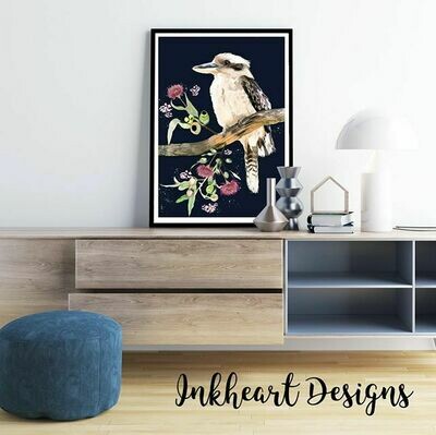kookaburra branch Print