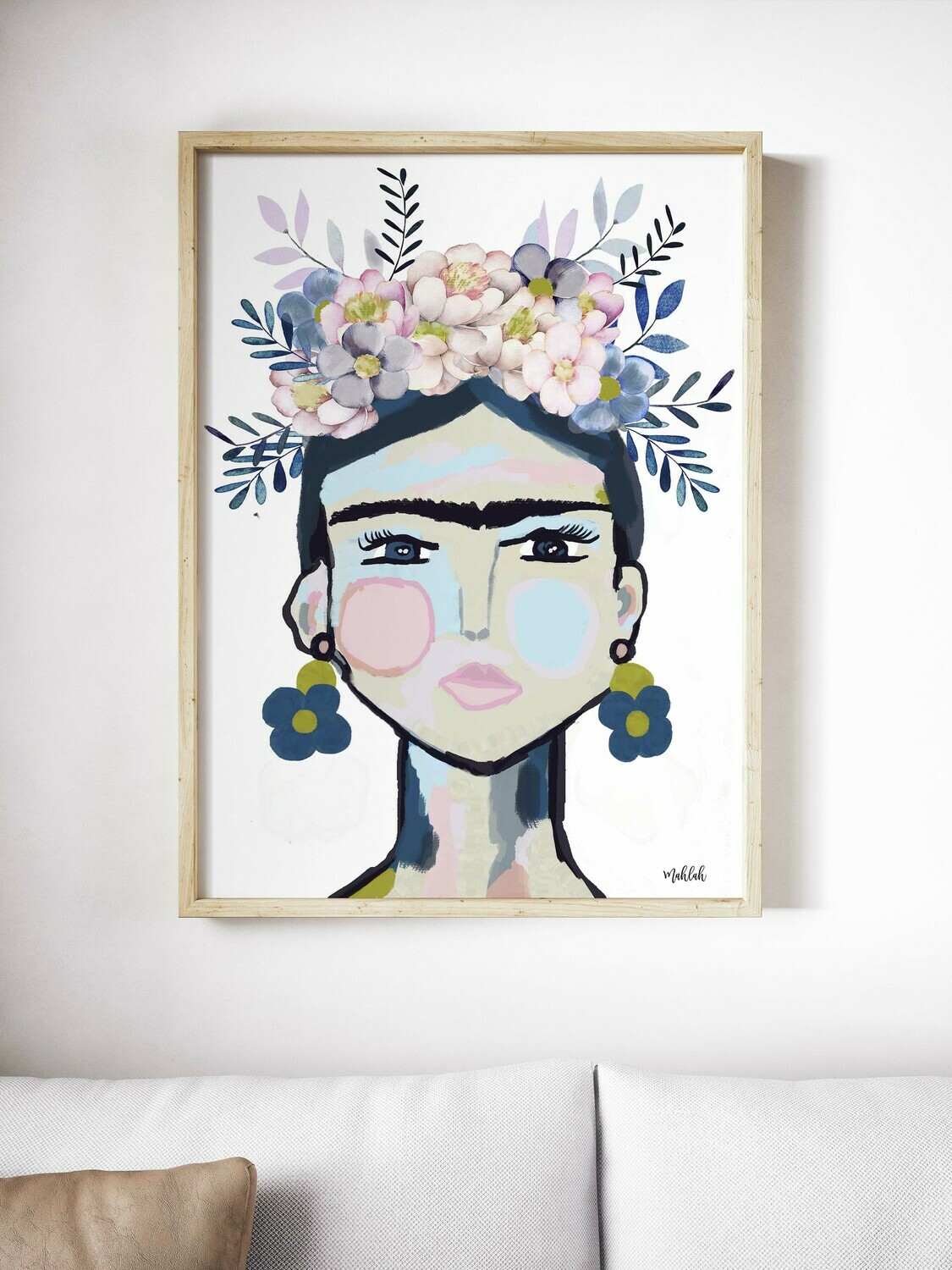 Frida (White) Print