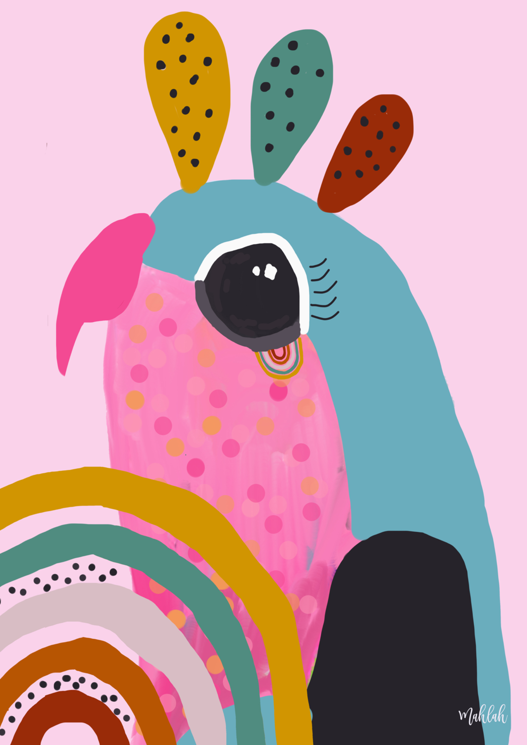 Birdy ( Pink) Print