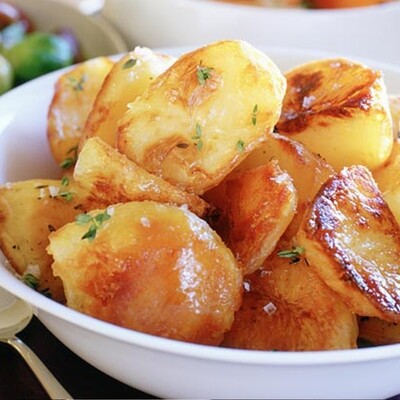 Rustic broken potatoes
