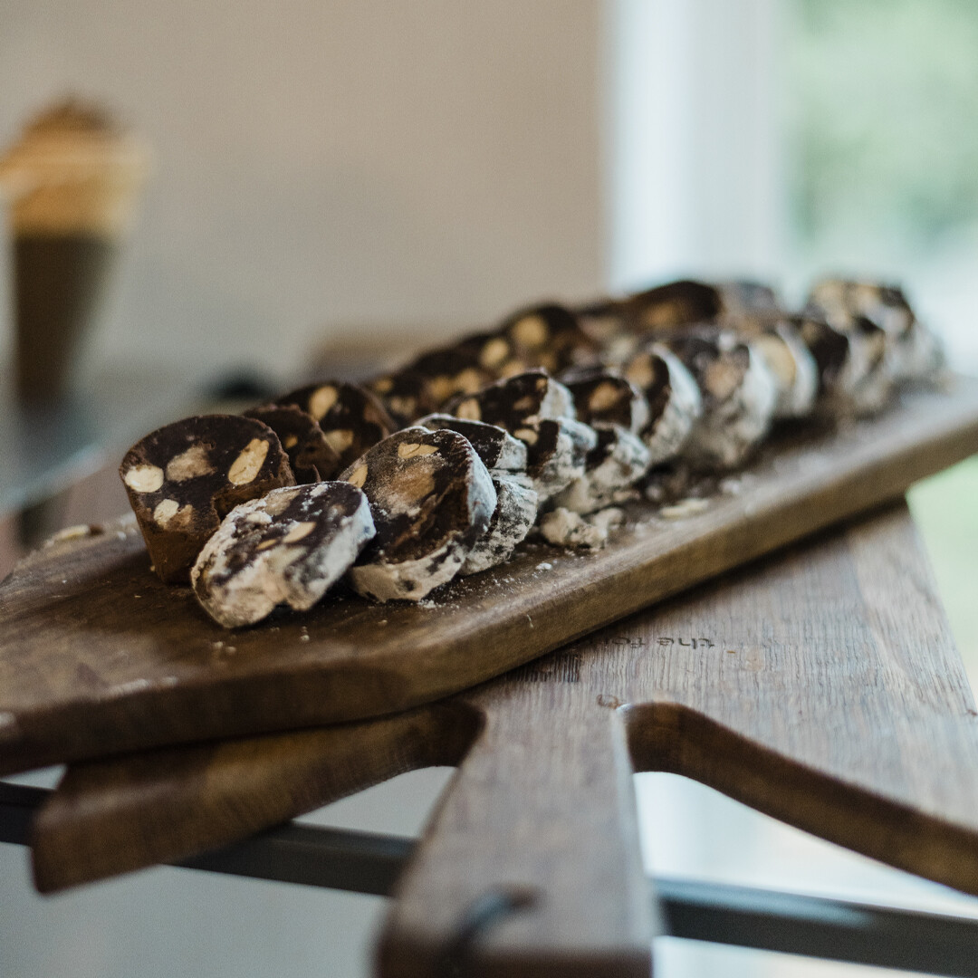Health bite: Date and nut salami Health bite: Date and nut salami