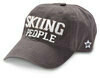 Skiing People Dark Gray Hat 19