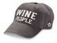 Wine People Dark Gray Adj' Hat 20