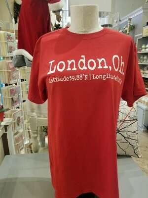 London, OH Red T-shirt Medium 20