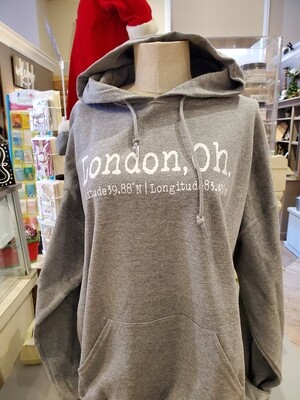 London OH Coordinates Grey Hoodie L 20