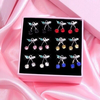 Cherry Crystal Charms