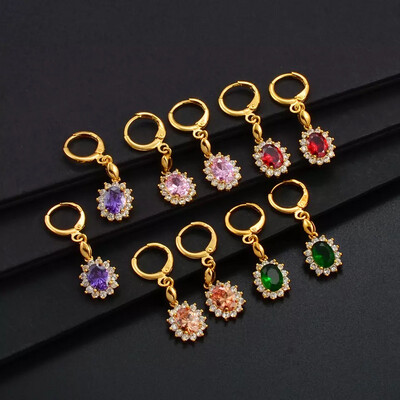 Colored Stones Earrings