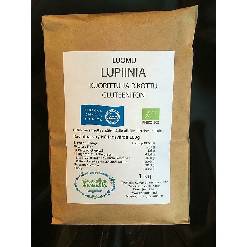 Lupiini kuorittu &amp; rikottu, Gluteeniton 1 kg