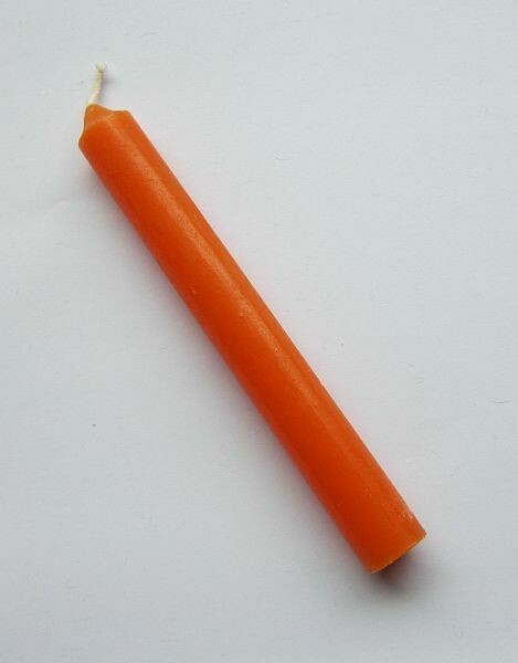 DURCHGEFÄRBTE STABKERZE (Orange)