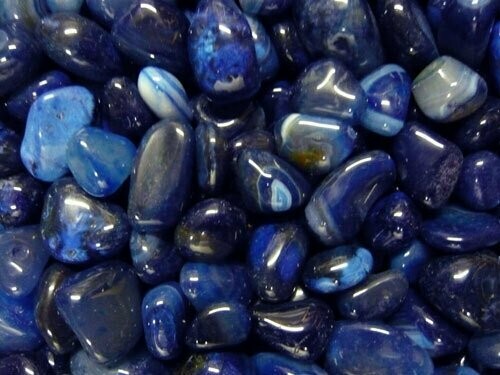 BLAUACHAT (Trommelstein)