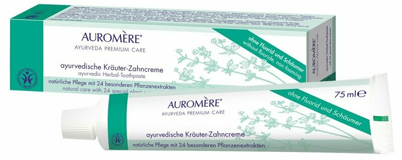 Ayurvedische Kräuterzahnpasta - 24 natürliche Pflanzenextrakte