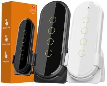 SMATRUL Zigbee vezeték nélküli okosotthon vezérlő, 4 gombos, scene switch