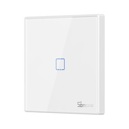 SONOFF 1 csatornás Wi-Fi gomb 433Mhz vezeték nélküli RF távirányító, fehér, T2EU1C-RF, (M0802030009)