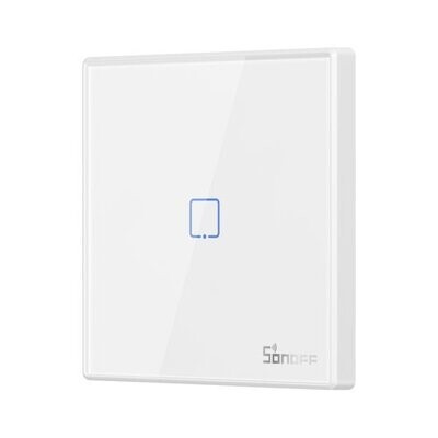SONOFF 1 csatornás Wi-Fi gomb 433Mhz vezeték nélküli RF távirányító, fehér, T2EU1C-RF, (M0802030009)
