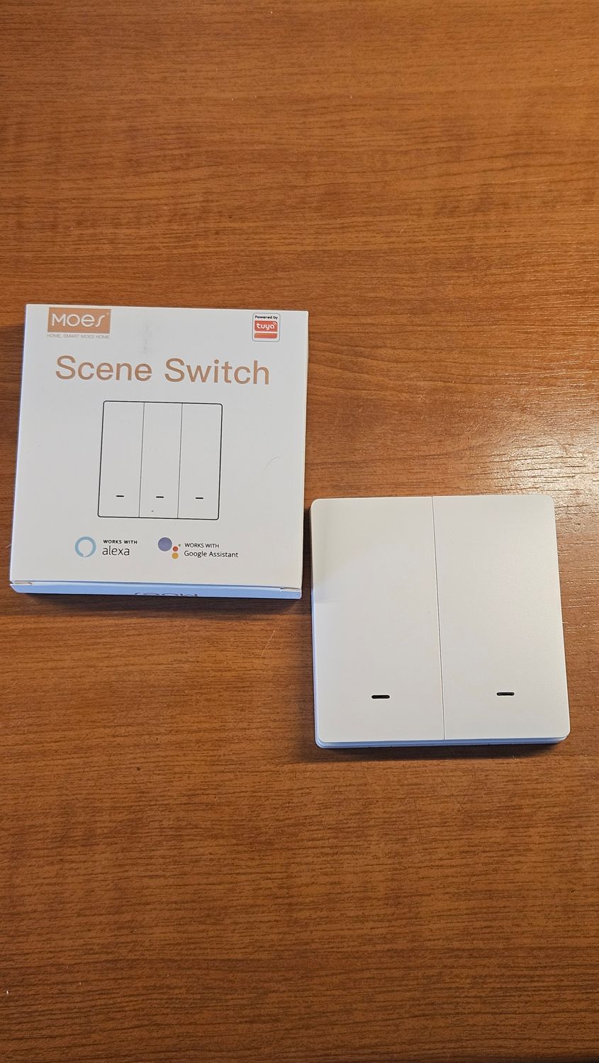 Zigbee vezetéknélküli okos kapcsoló (2 kapcsolós) beltéri használatra Zigbee vezetéknélküli okos kapcsoló (2 kapcsolós) beltéri használatra