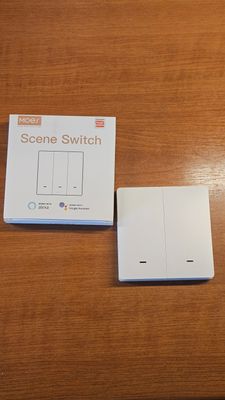 Zigbee vezetéknélküli okos kapcsoló (2 kapcsolós) beltéri használatra Zigbee vezetéknélküli okos kapcsoló (2 kapcsolós) beltéri használatra