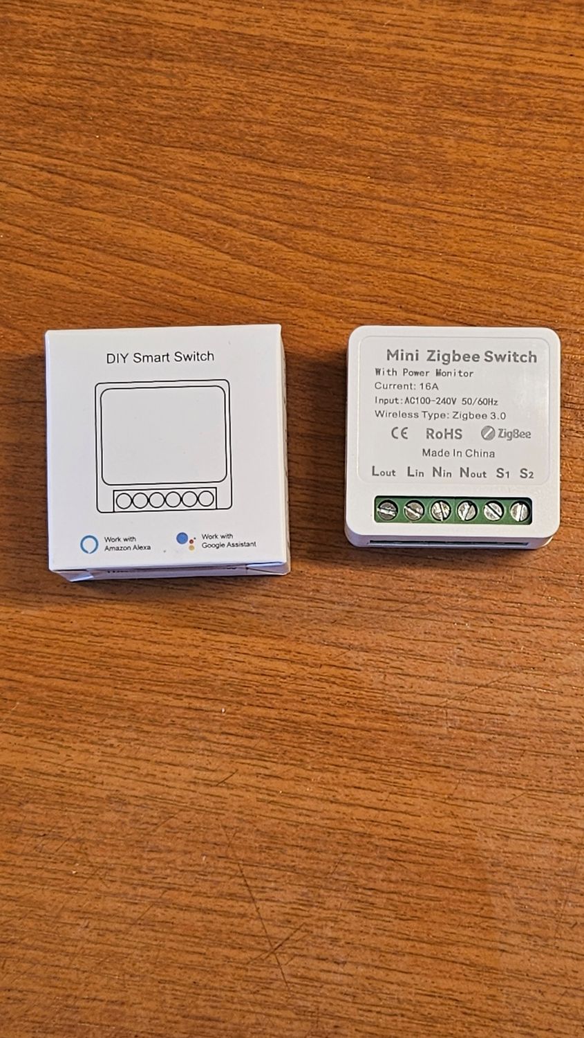 Tuya ZigBee fogyasztásmérős mini okos relé 2 utas támogatással 16A