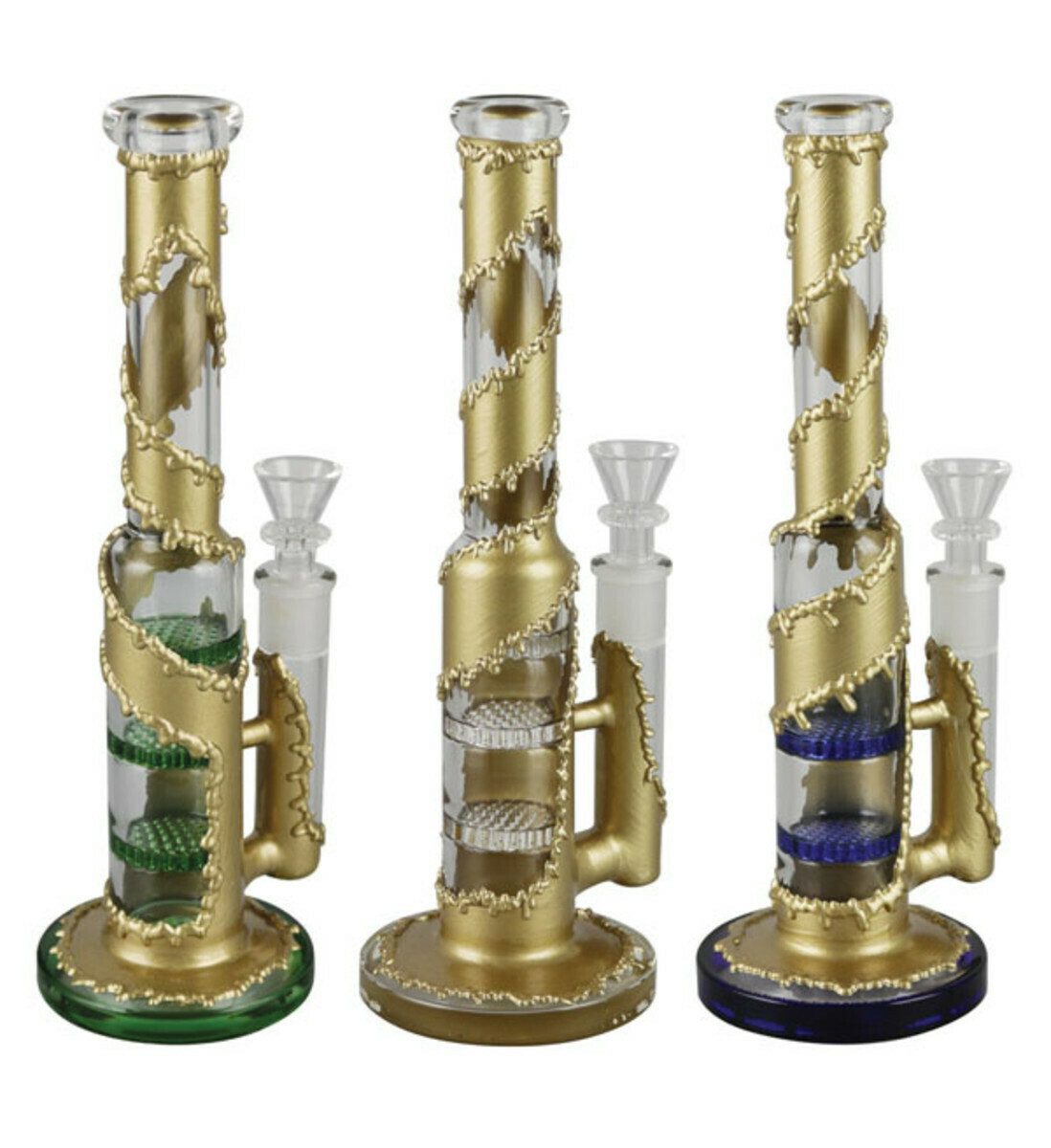 FAUX METAL INFUSED WATERPIPE 9"