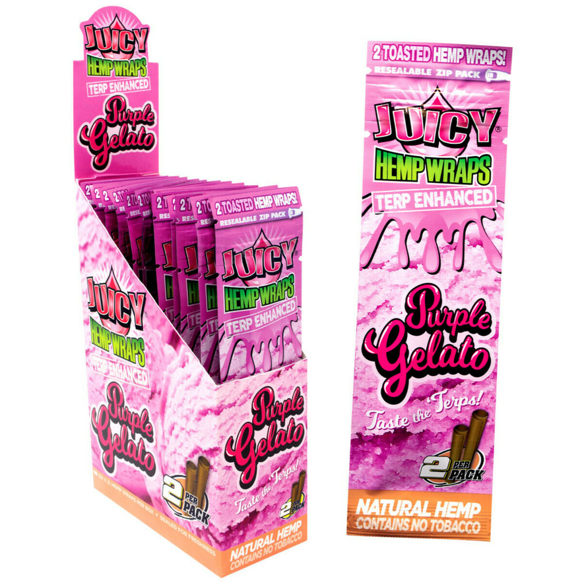JUICY JAY HEMP WRAPS PURPLE GELATO