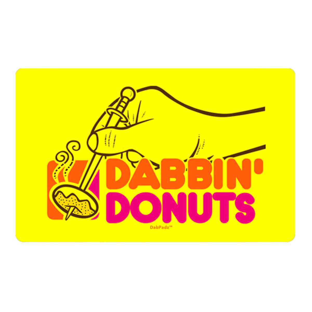 DABBIN DOUGHNUTS 16" X 10" DAB PAD