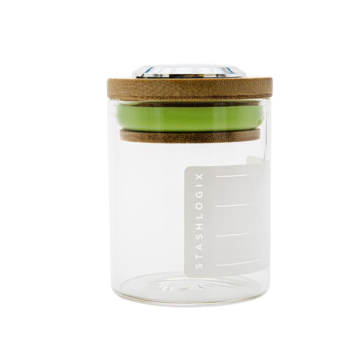 STASHLOGIX BAMBOO LID SMART JAR LARGE