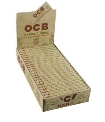 OCB ORGANIC HEMP SINGLE WIDE PAPERS
