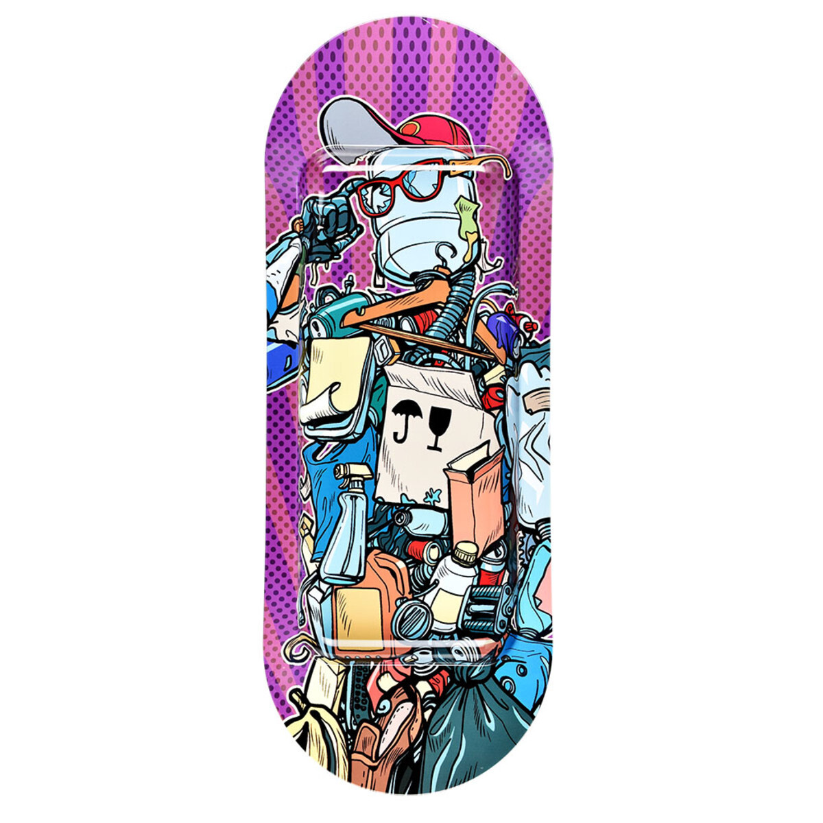 PULSAR SK8TRAY METAL ROLLING TRAY-GARBAGE MAN