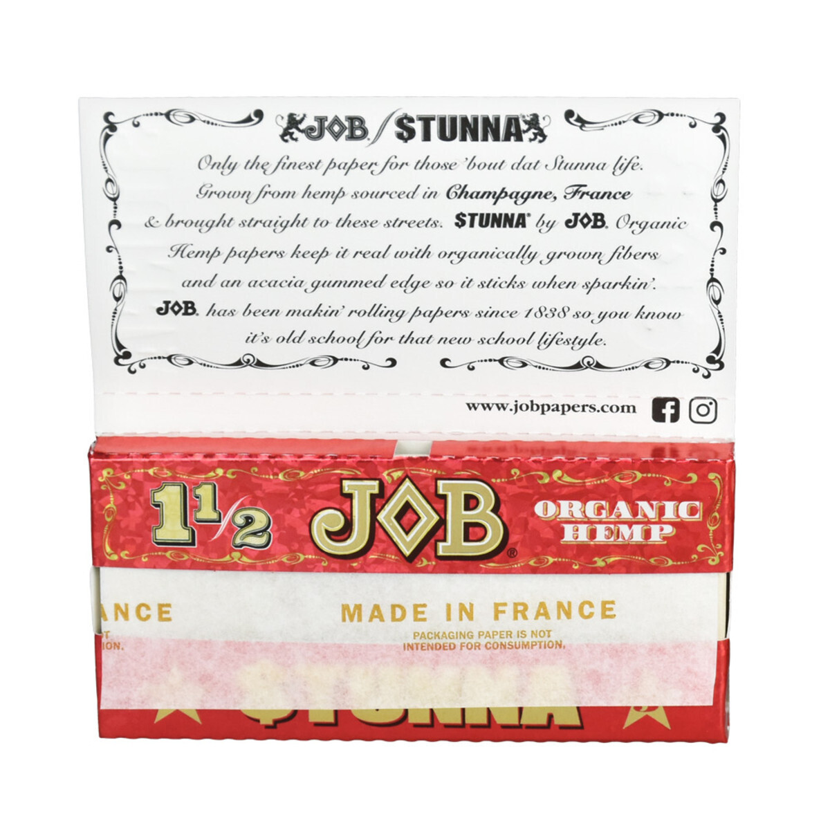 JOB X $TUNNA CHAMPAGNE ORGANIC HEMP PAPERS 1.5"