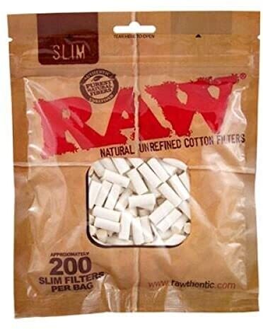 RAW SLIM COTTON FILTERS 200CT