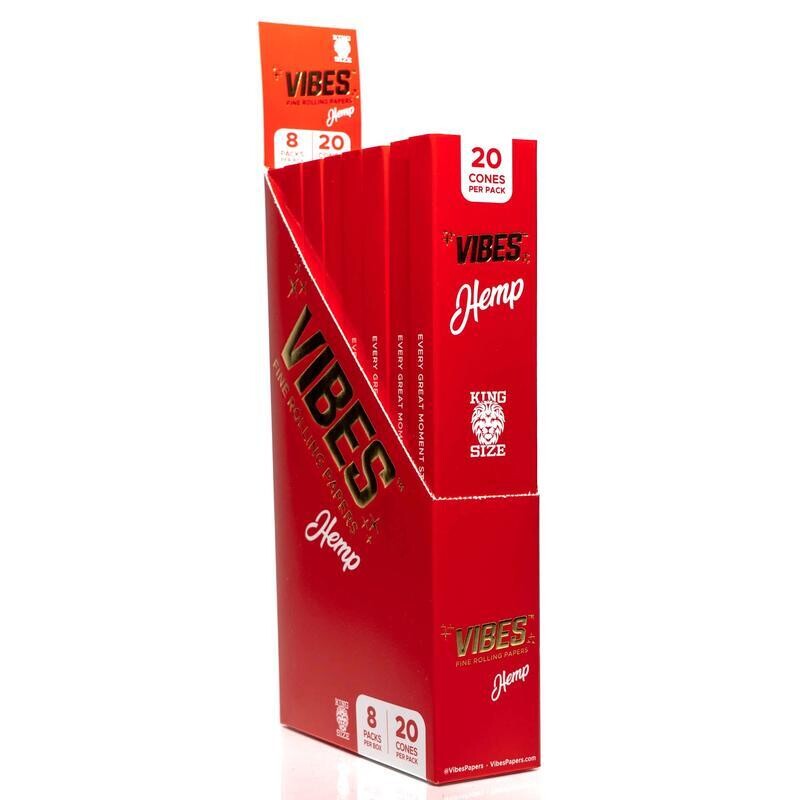 VIBES CONES 1 1/4 HEMP 40 CONES PER PACK