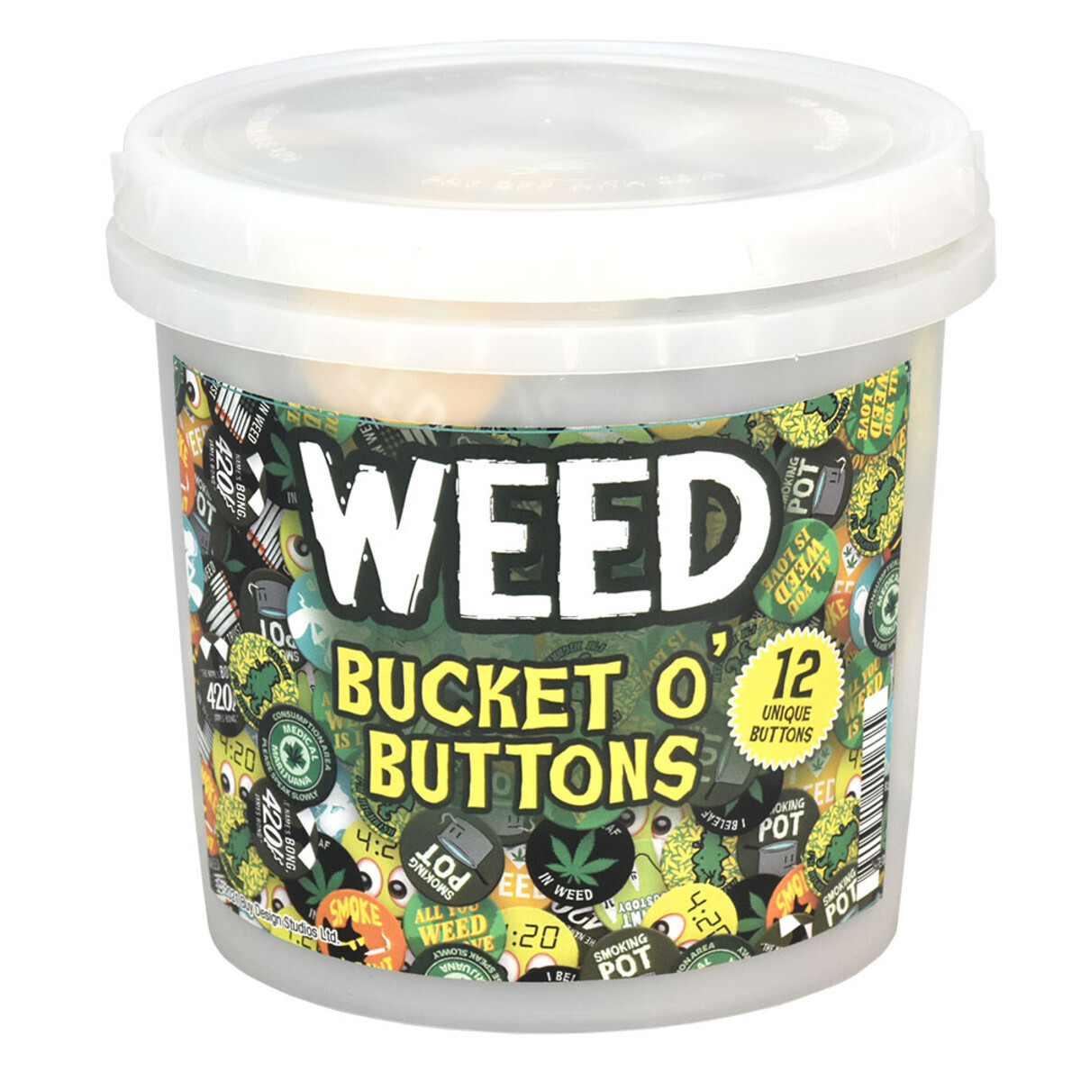 HEMP LEAF BUTTONS - 144PC