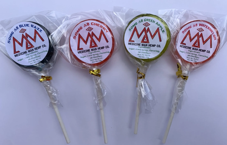 MEDICINE MAN HEMP CO D8 LOLLIPOPS - 50MG