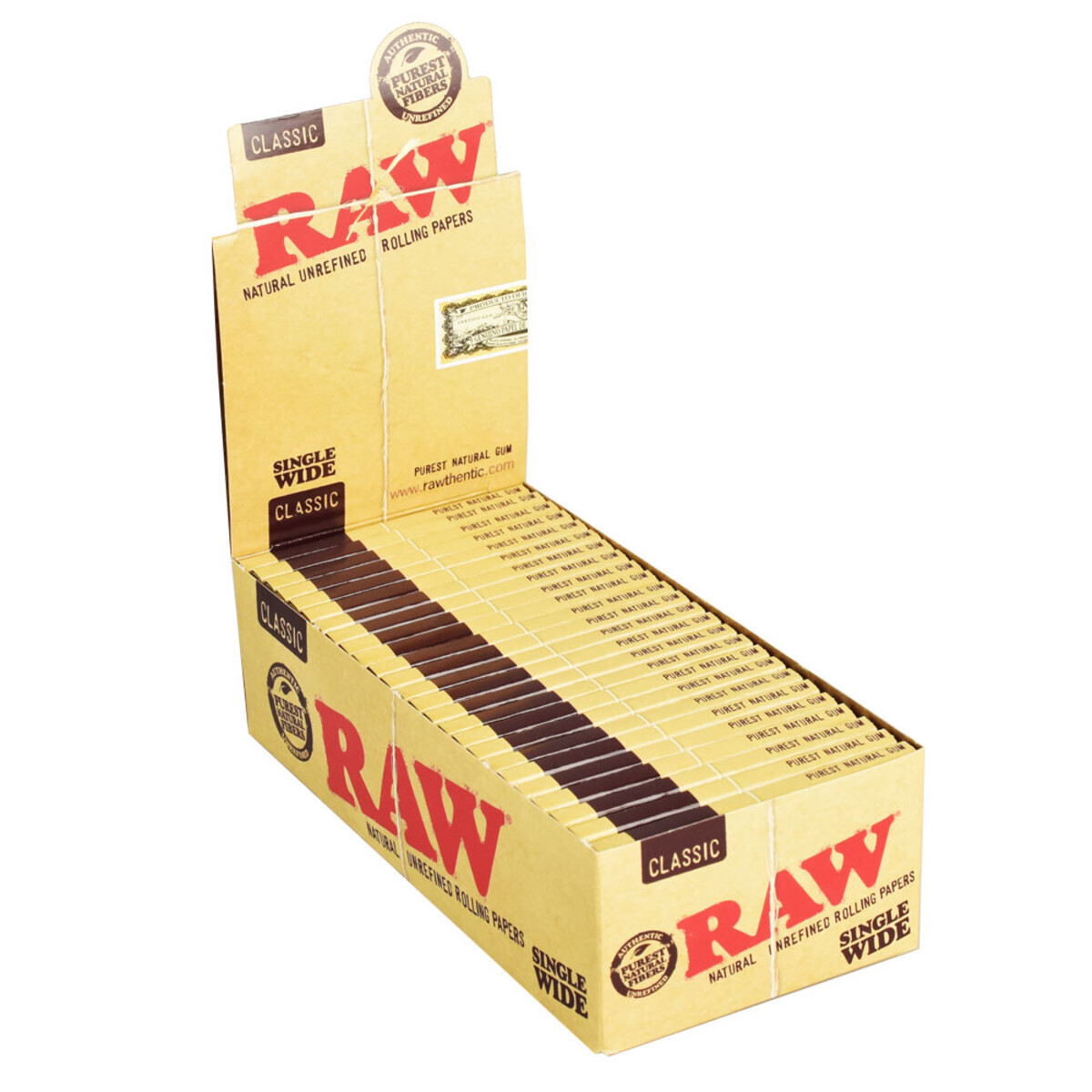 RAW SINGLE WIDE ROLLING PAPERS