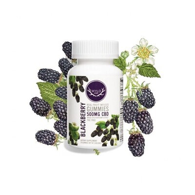 WYLD 1000MG CBD  BLACKBERRY GUMMIES - 25MG